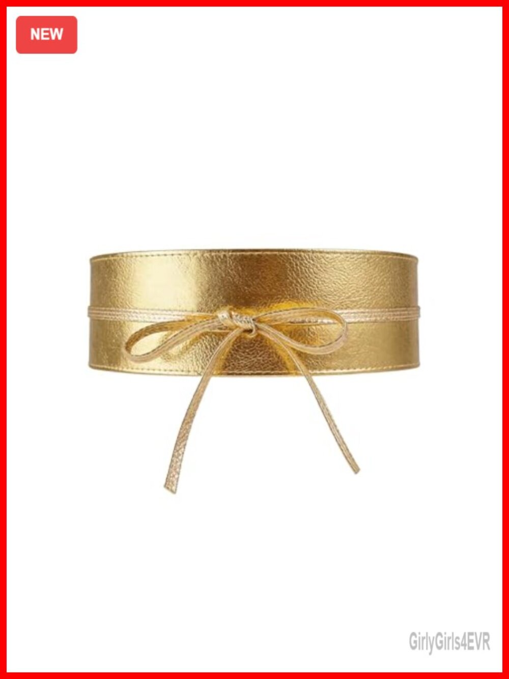 Faux Leather Wide Belt with Tie Closure Waist Cinch